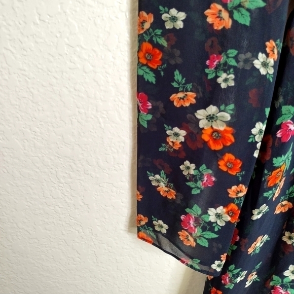 MAJE Rayon Floral Print mini Dress sz 1/S - Picture 9 of 9